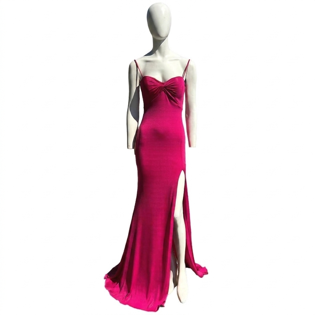 New Jovani Evening Gown In Hot Pink